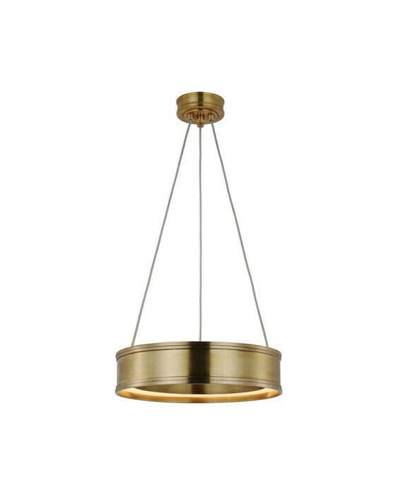 Connery 14" Ring Pendant Antique-Burnished Brass
