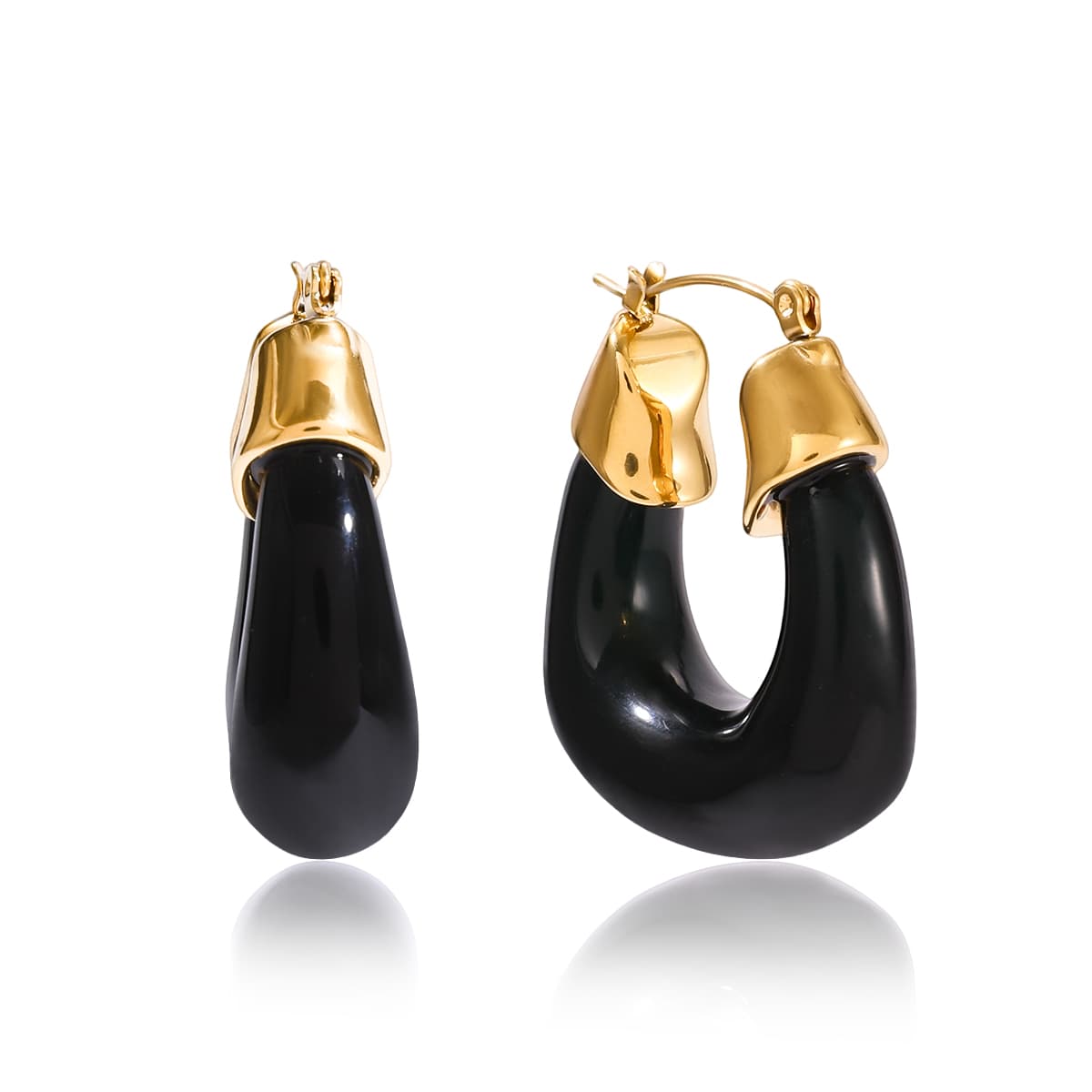 Céleste Earrings Amarante 18K Gold