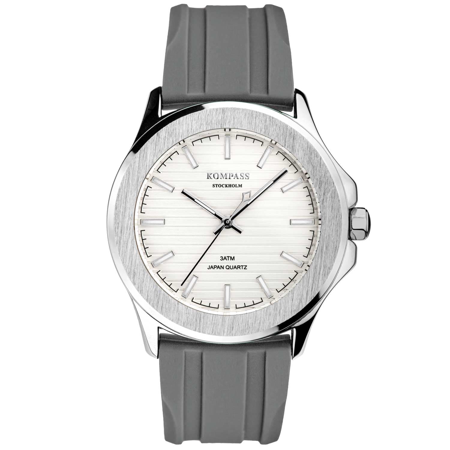 Kompass Riviera Silver Case White Dial