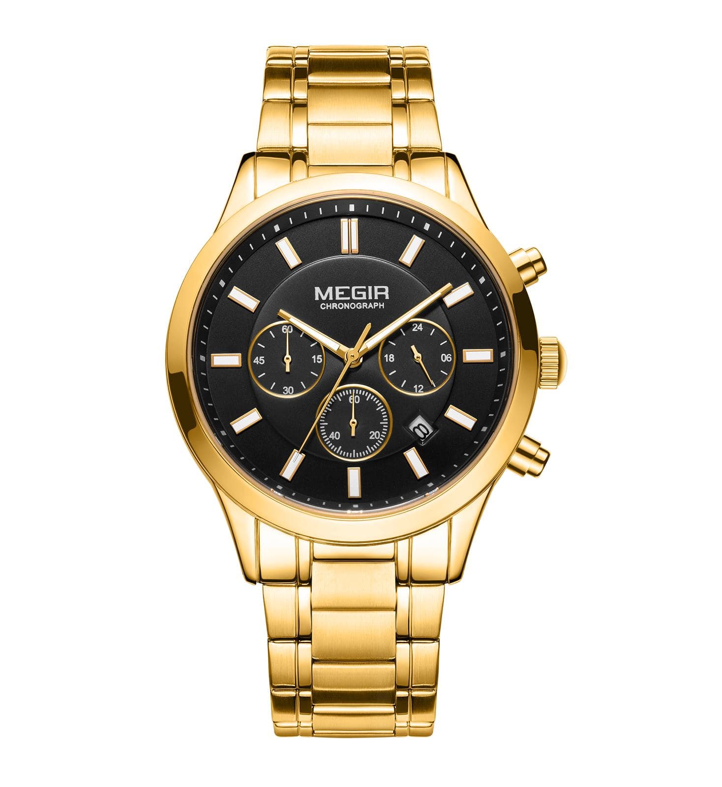 Megir Classic Chrono Gold Black