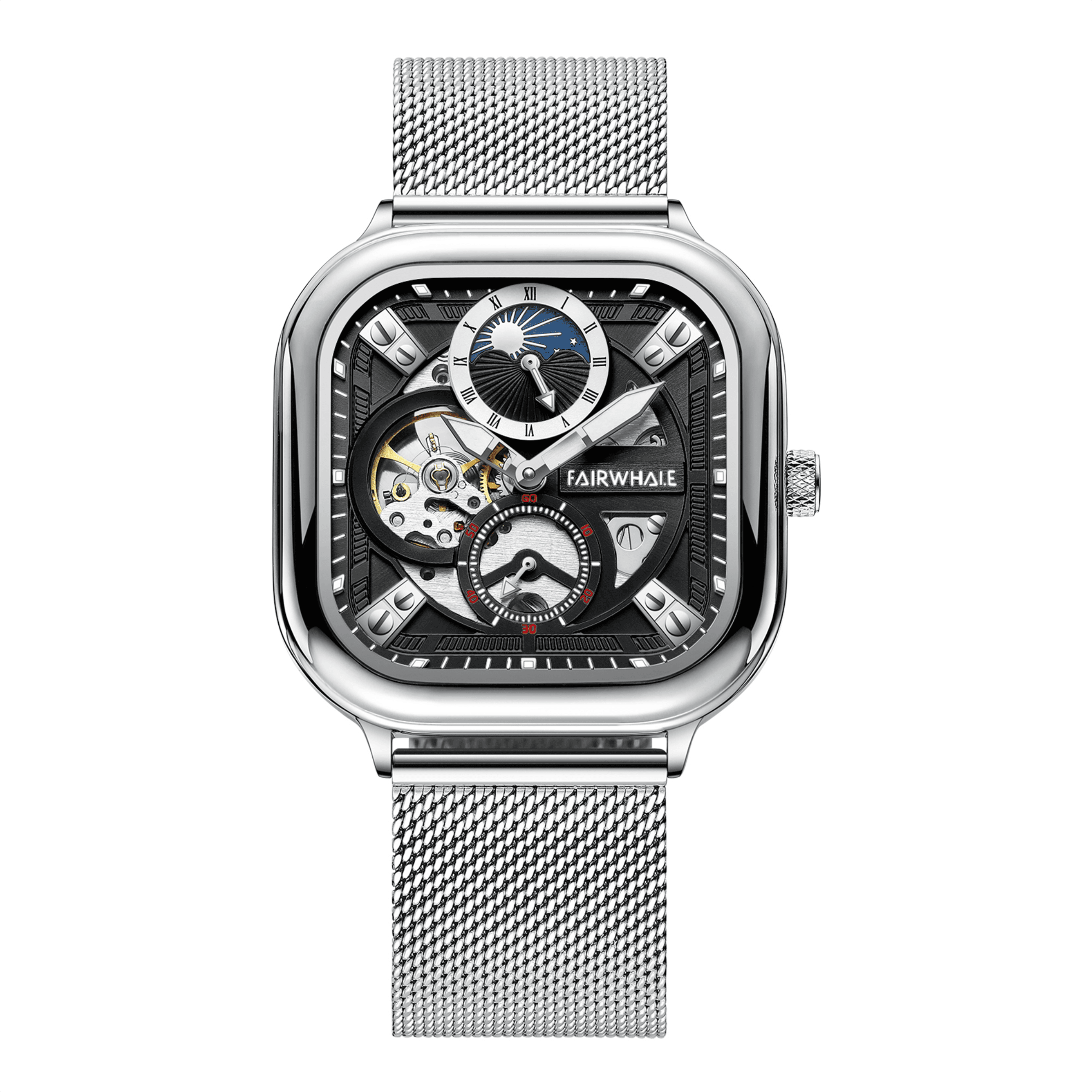 Mark Fairwhale Griffon Black Silver Mesh