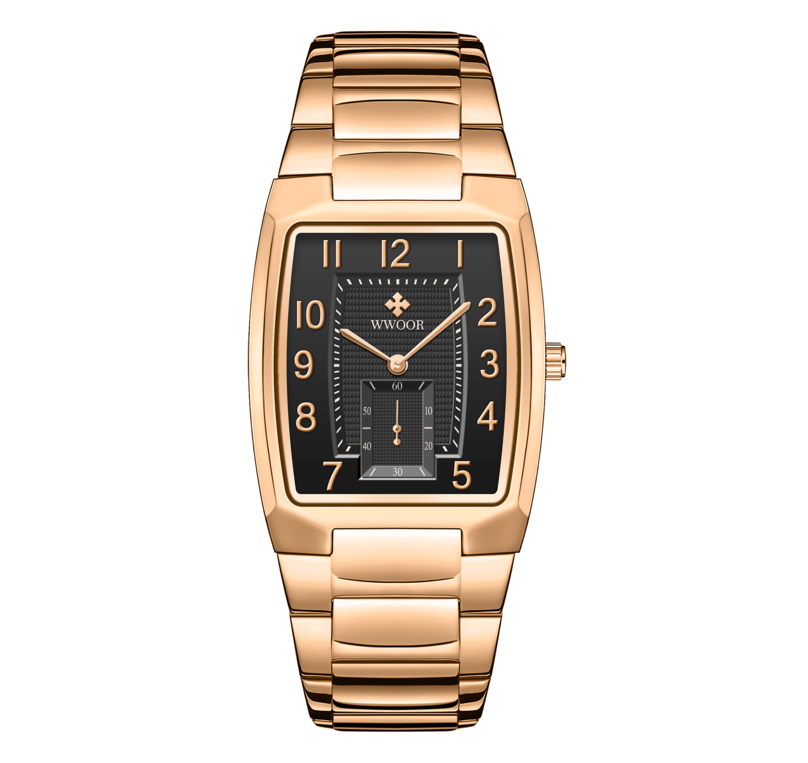 WWOOR Chronolux Rose Gold Black