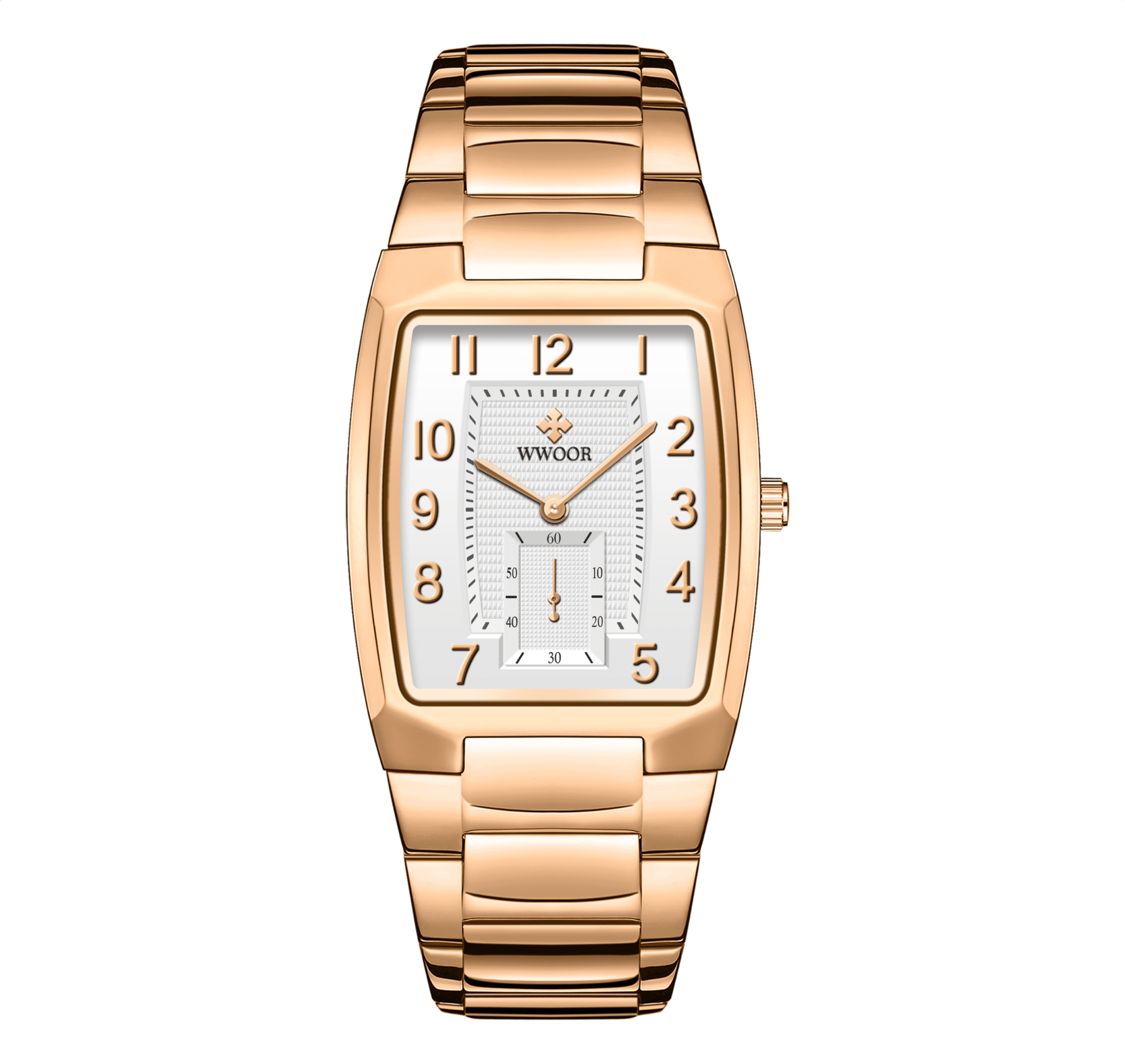 WWOOR Chronolux Rose Gold Silver