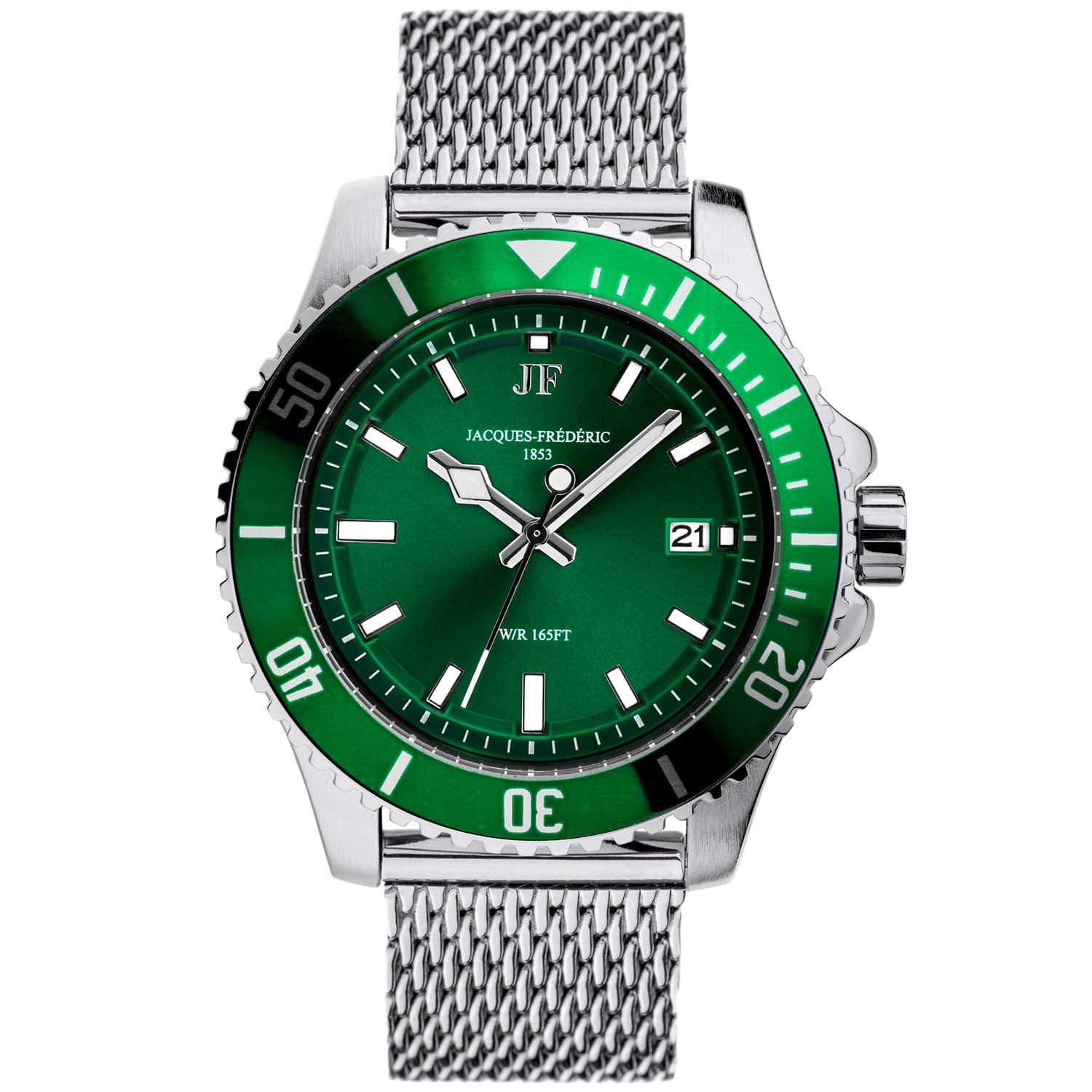 Jacques-Frédéric Nautique Mesh Steel / Green