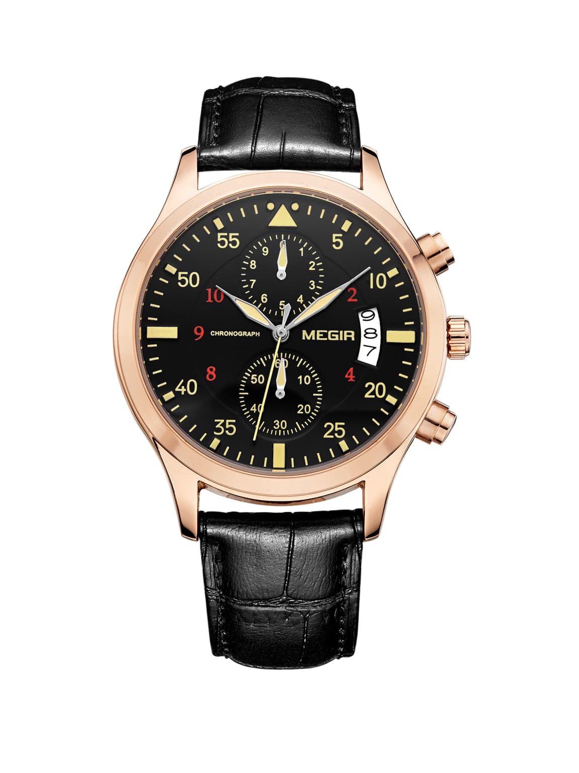 Megir Fighter Pilot Rose Gold Black