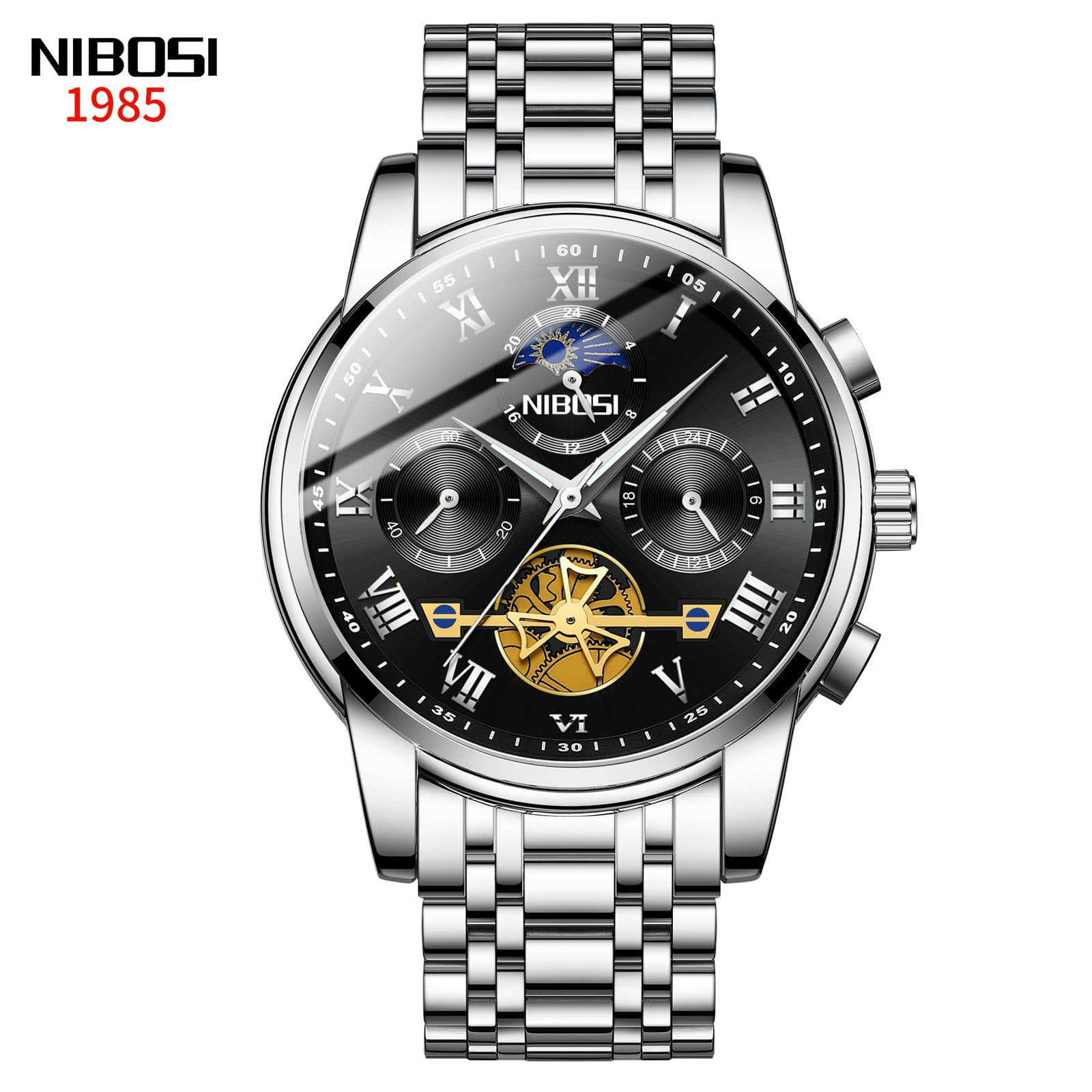 Nibosi Inspire Silver Black