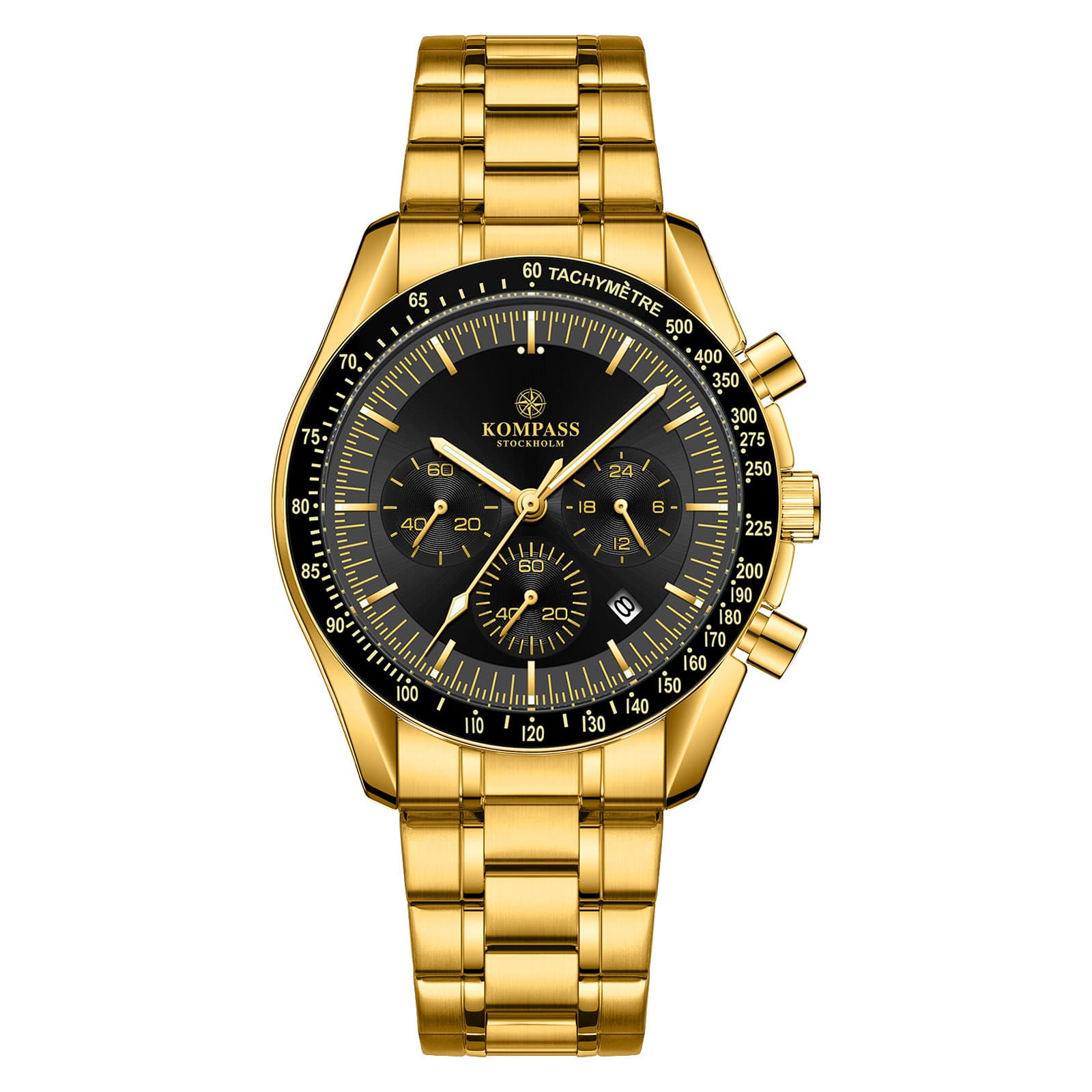 Kompass ChronoSpeed Steel Gold Black