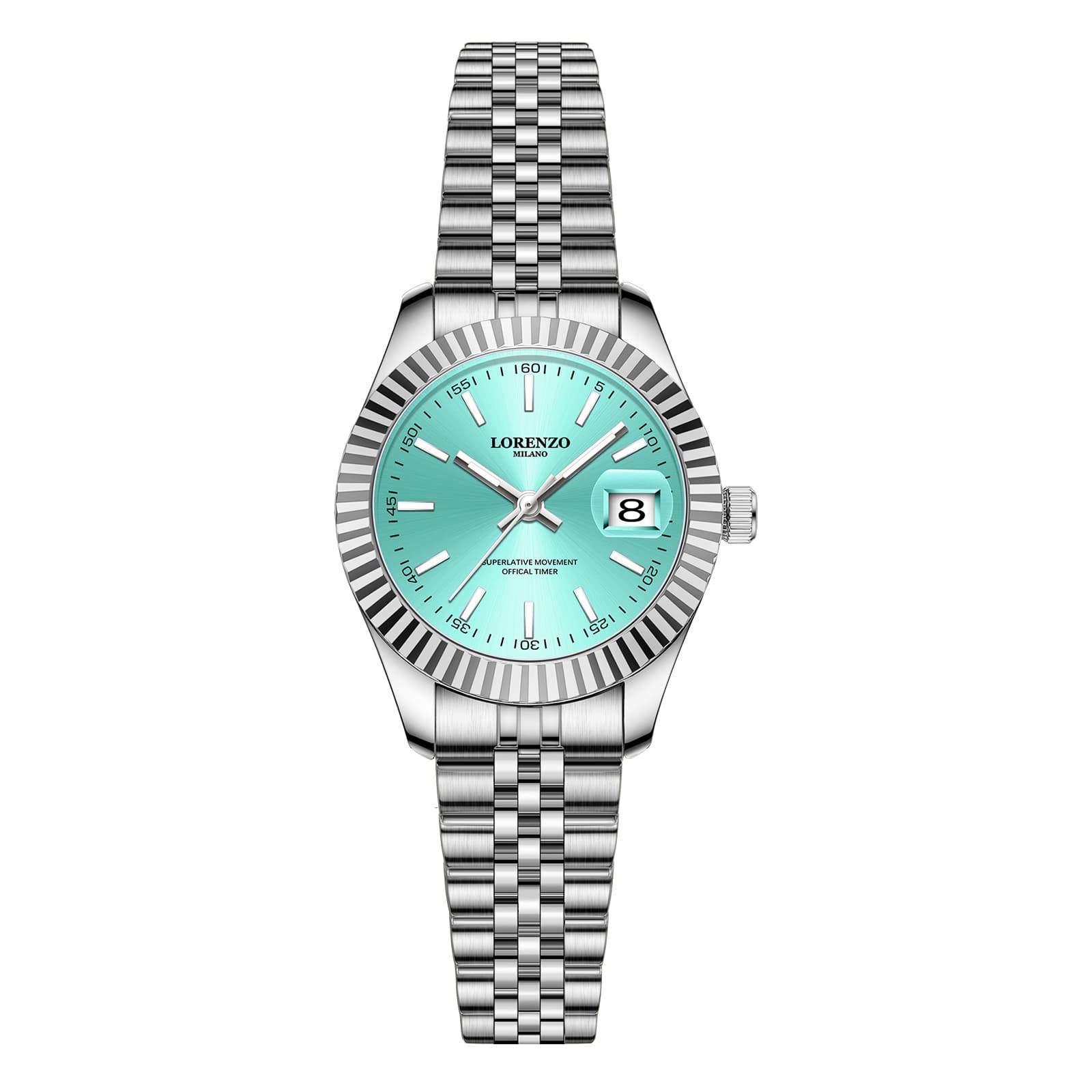 Lorenzo Loretta Argento Verde Acqua
