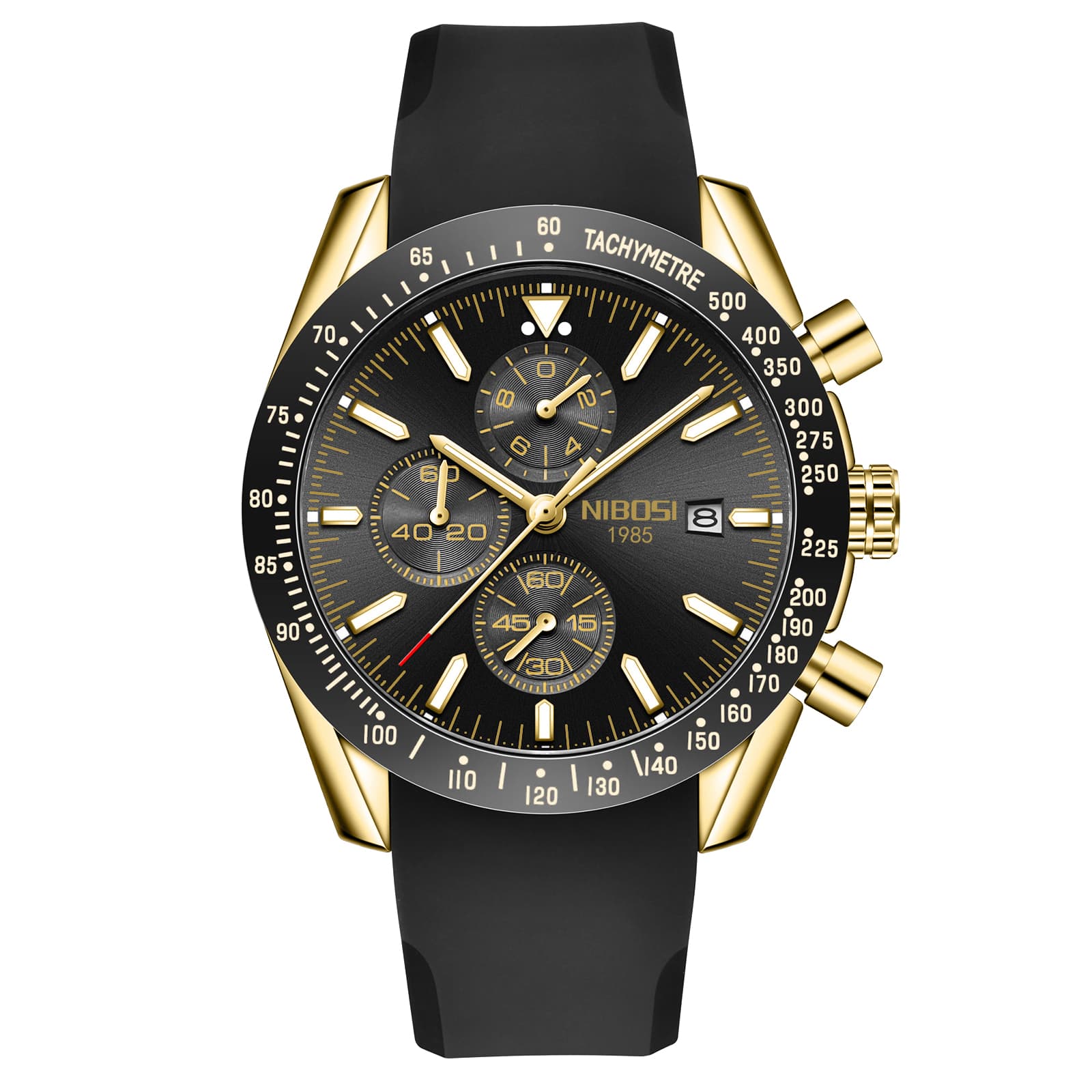 Nibosi Trackmaster Gold Black Rubber