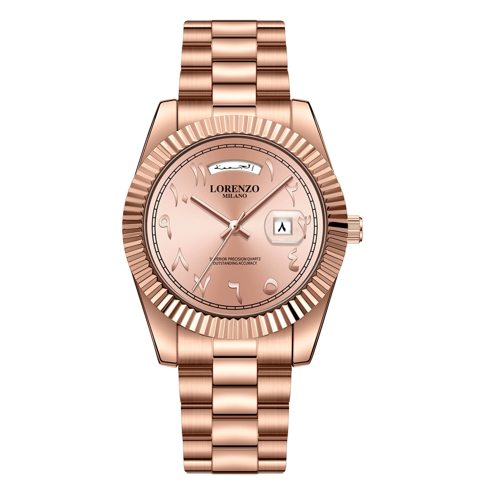 Lorenzo Day-Date Arabic Rose Gold