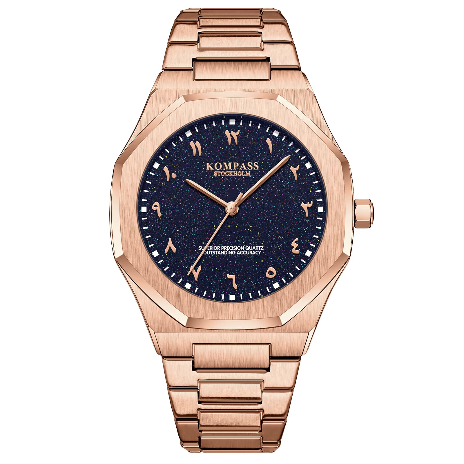 Kompass Star-Dust Arabic Rose Gold Blue