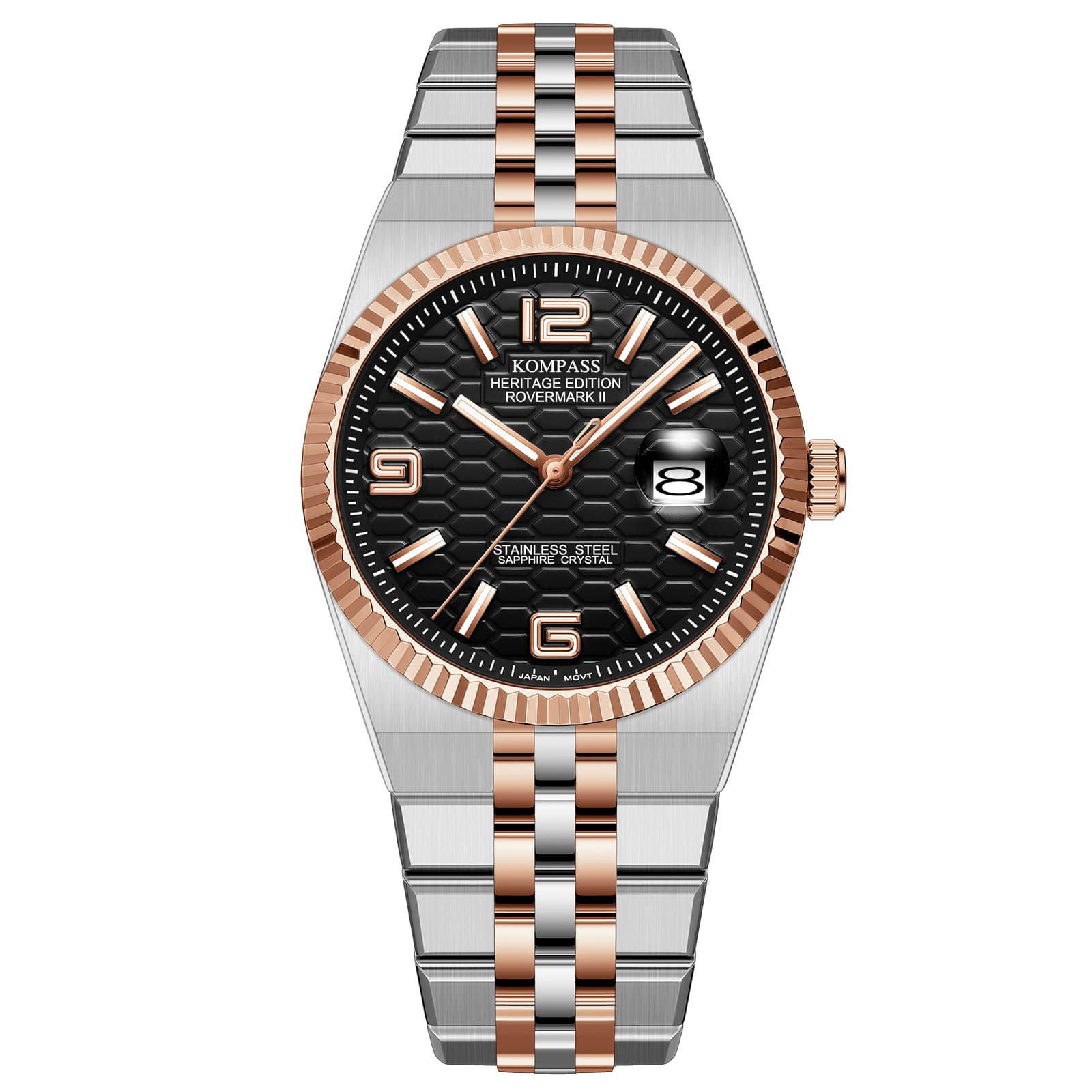 Kompass Rovermark II Silver Rose Gold Black
