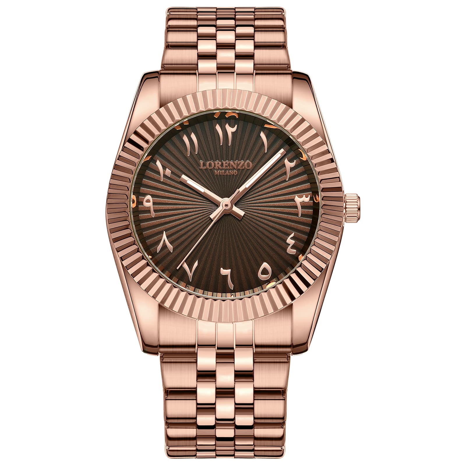 Lorenzo Starburst Arabic Rose Gold Brown
