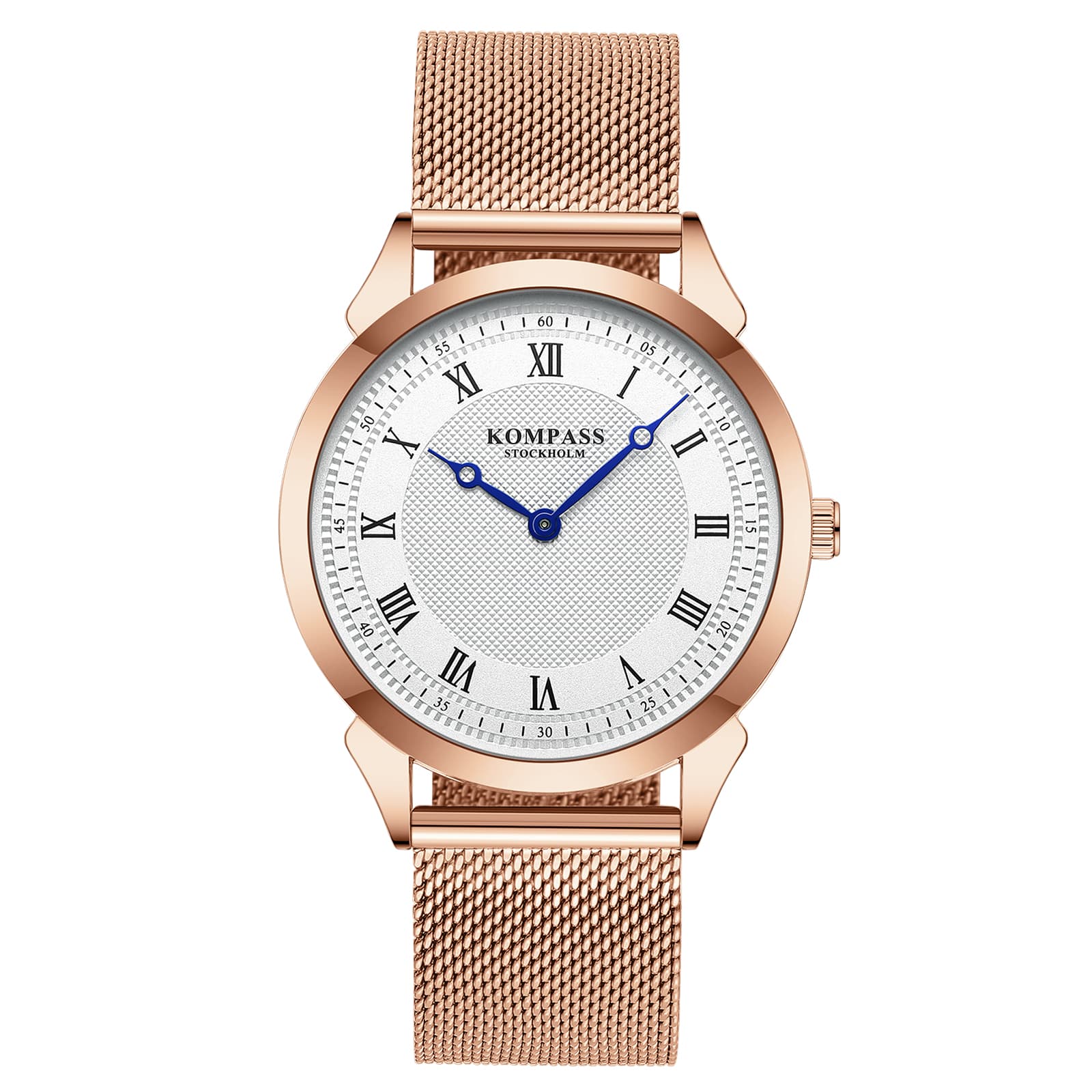 Kompass Élysée Silver Rose Gold Mesh