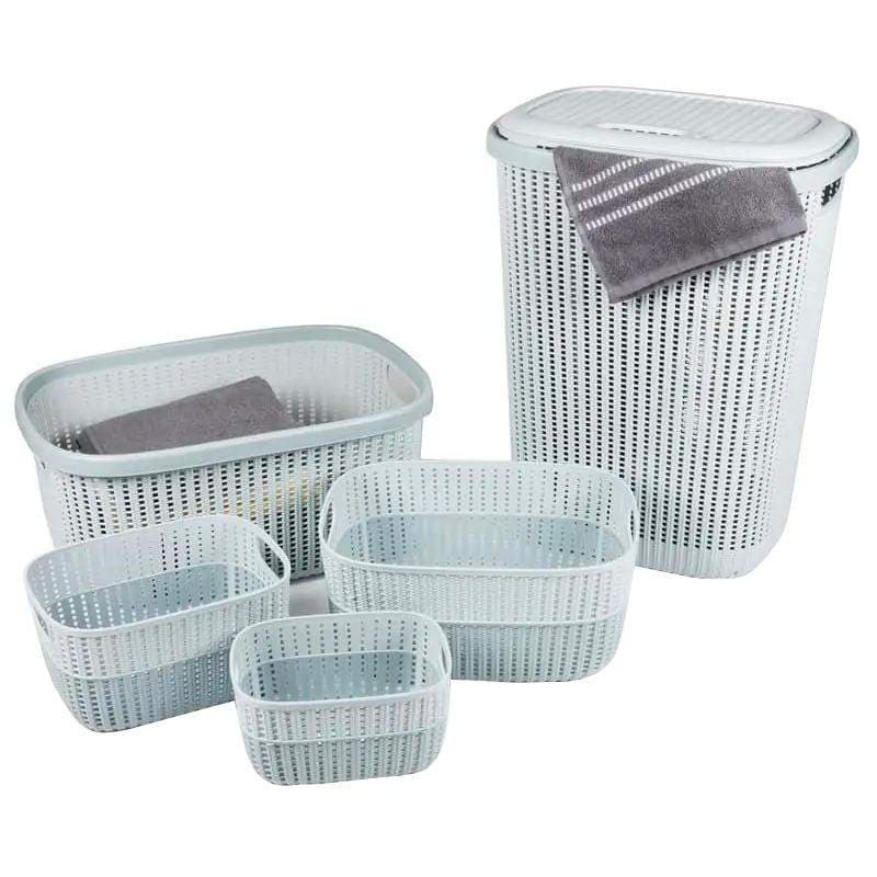 Sett med skittentøyskurver, 5 stk