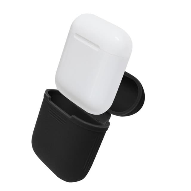 Airpods oppbevaringsveske i silikon - Svart