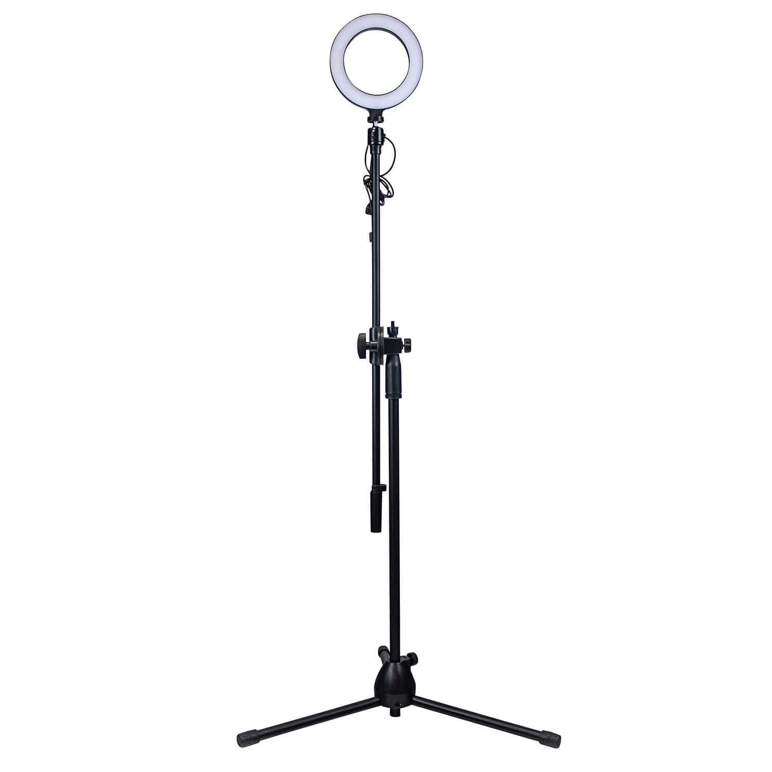 Selfie-lampe med stativ