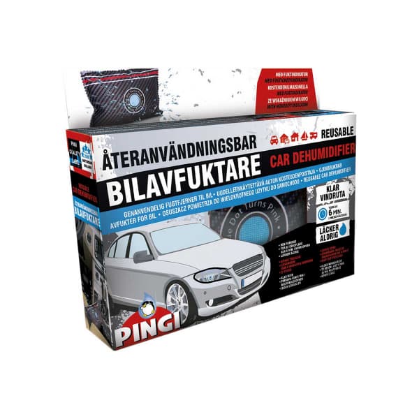 Gjenbrukbar Bilavfukter Pingi, 300 g