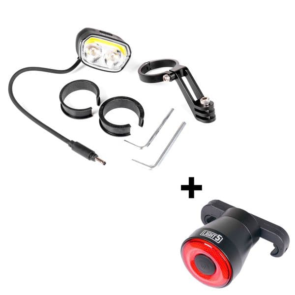 Elsykkellykt LIGHT5 EB2000 - 2000 lm / Brose, Frontlykt + Light5 Blip baklykt