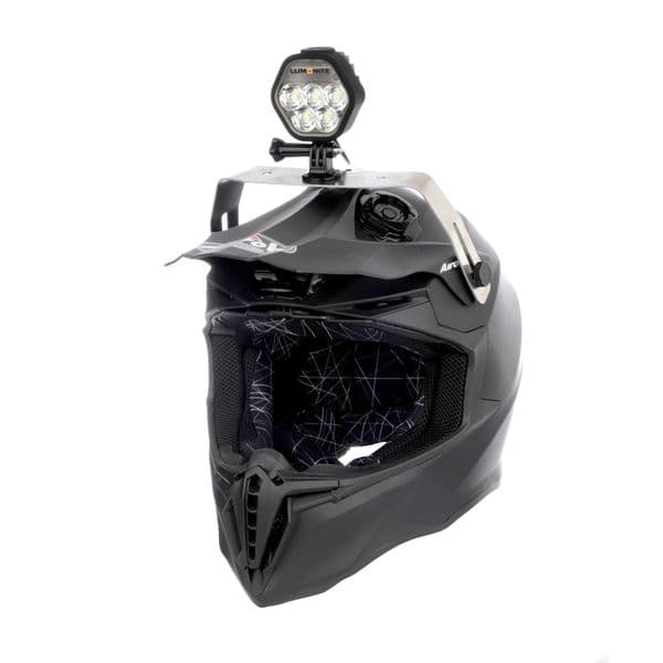 Snøscooterlykt/hjelmlykt LUMONITE Navigator2 - 4195 lm / Oppladbar, 1 x lys og batteri + monteringsbrakett, 4195 lm