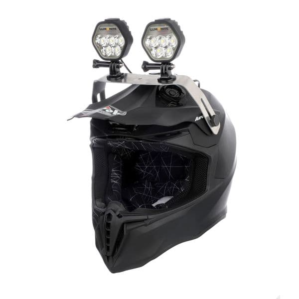 Snøscooterlykt/hjelmlykt LUMONITE Navigator2 - 4195 lm / Oppladbar, 2 x lys og batteri + monteringsbrakett, 8390 lm