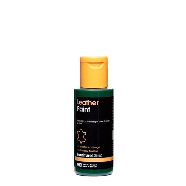 Skinnfargingsmiddel FURNITURE CLINIC Leather Paint, 50 ml, Green