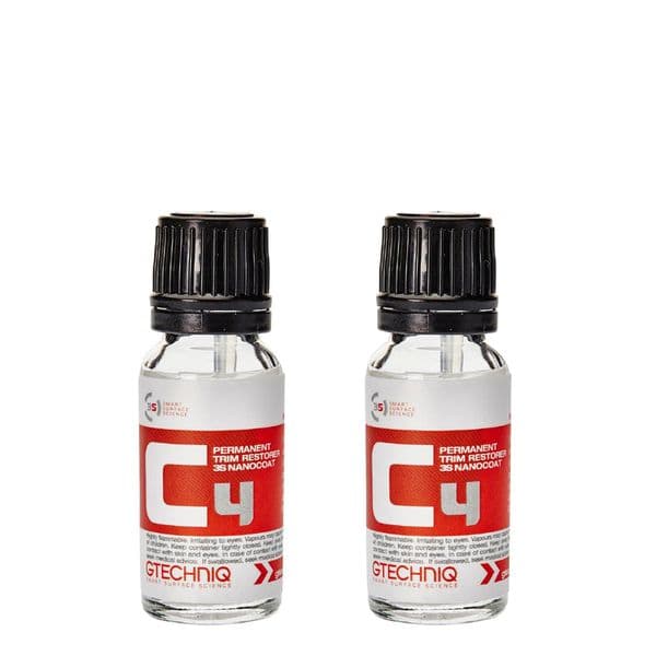 Plastfornyer GTECHNIQ C4 Permanent Trim Restorer, 2 x 15 ml