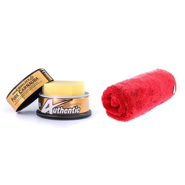 Bilvoks SOFT99 Authentic Premium, 200 g, Voks + Poleringsklut