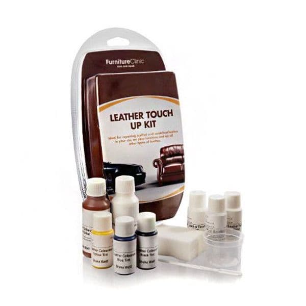 Skinnfargingskit FURNITURE CLINIC Leather Touch Up Kit, Hvit