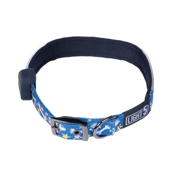 Hundehalsbånd LIGHT5 Doggo Led Collar, Blue, XL