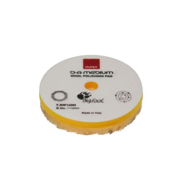 Ullpute RUPES D-A Medium Wool - Oscillerende, 130 mm (9.NW130M)