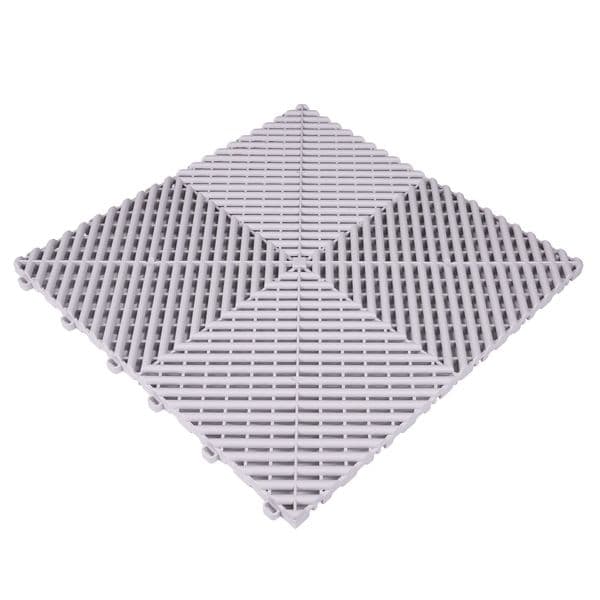 Gulvplate DR DIRT Garage Plaza HD – Original (1,92 m²), Lysegrå, 1,92 m² (12-pack)