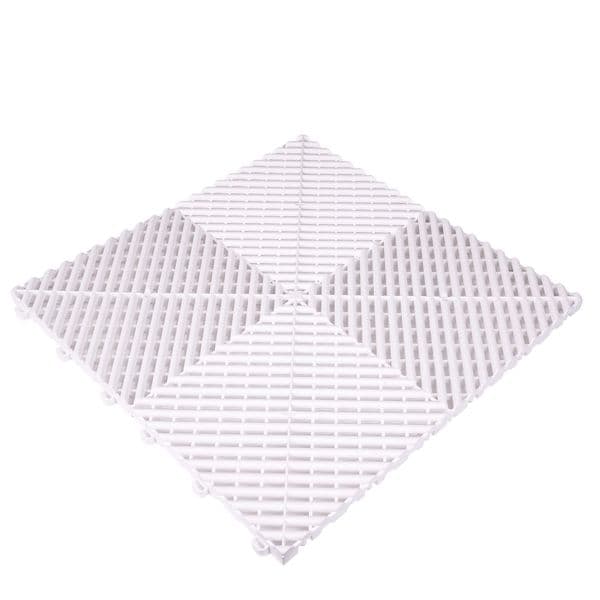 Gulvplate DR DIRT Garage Plaza HD – Original (1,92 m²), Hvit, 1,92 m² (12-pack)