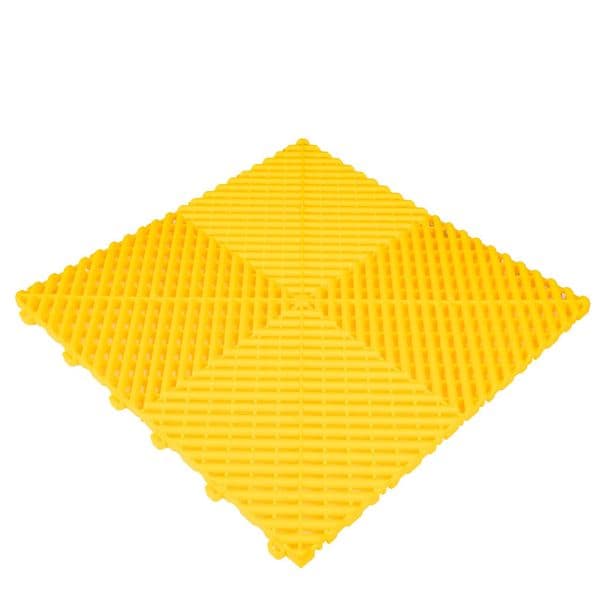 Gulvplate DR DIRT Garage Plaza HD – Original (1,92 m²), Gul, 1,92 m² (12-pack)