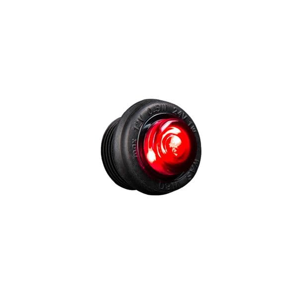 Posisjonslys STRANDS Freedom Black Raven - 12/24V / 1W / 29 mm, Rød