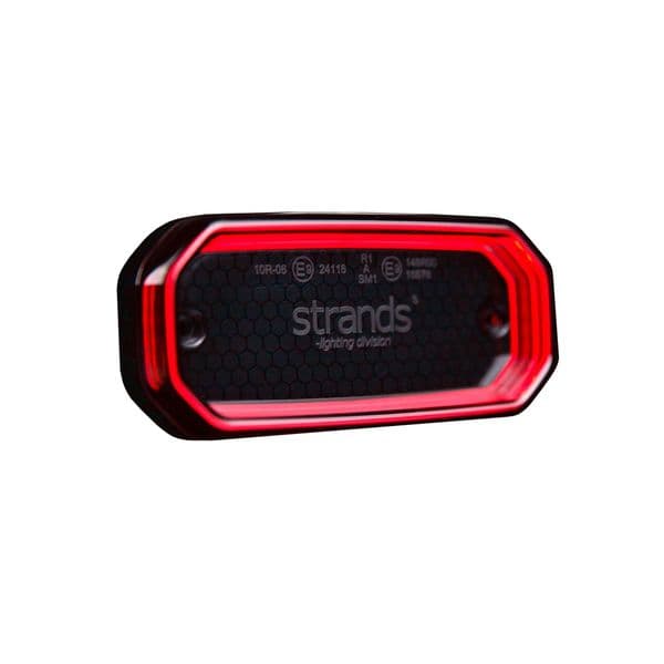 Posisjonslys STRANDS FOR9T Scale - 12/24V / 3.5W / 116 mm, Rød