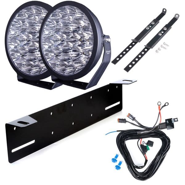 Ekstralys STRANDS YUKON 2.0 Flood - Rund / 23 cm / 86 W / Ref. 50 , 2 stk - Komplett pakke