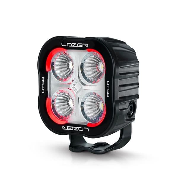 Arbeidslys LAZER Utility-50 - 10 cm / 50W / Bred, Utility-50 (med rødt baklys)