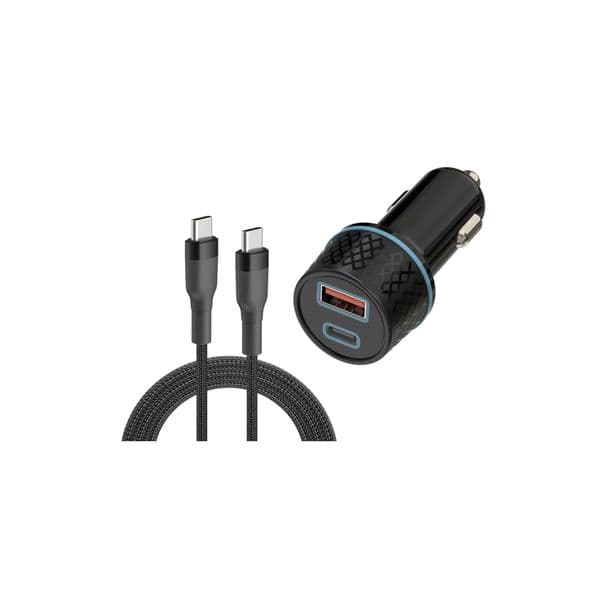 Autolaturi INSMAT Car Charger - 25W / USB-C + USB-A
