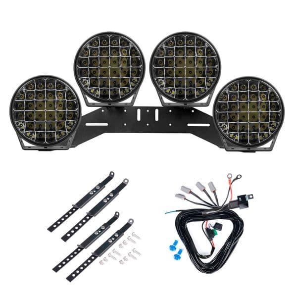 Ekstralys PURELUX 9110 - Rund / 23 cm / 175W, 4 stk - komplett pakke (WRC)