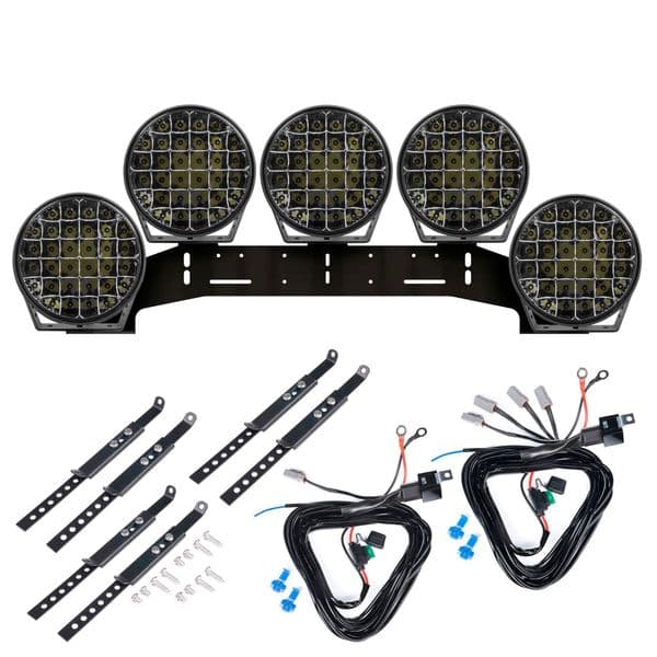 Ekstralys PURELUX 9110 - Rund / 23 cm / 175W, 5 stk - komplett pakke (WRC)