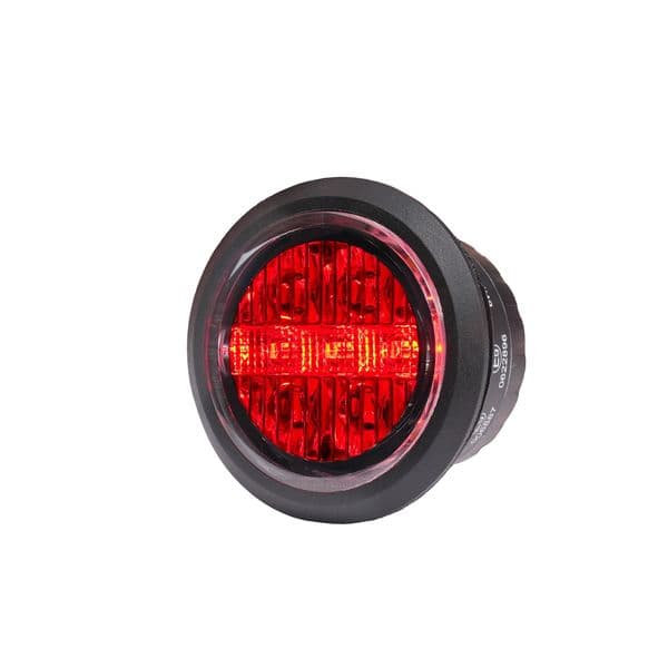 Varsellys / Strobelys PURELUX Spectre 7X - 12/24V / 2W / 32 mm, 7RX (Rød)