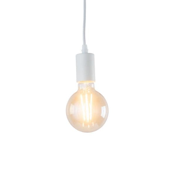Pendellampe AIRAM Leon, E27, Hvit
