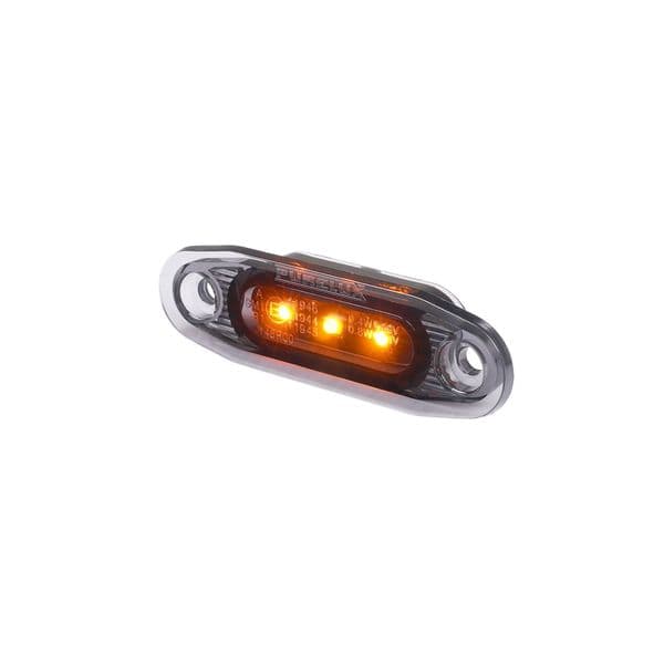 Posisjonslys PURELUX Side Marker Dark - 12/24V / 79 mm, Oransje