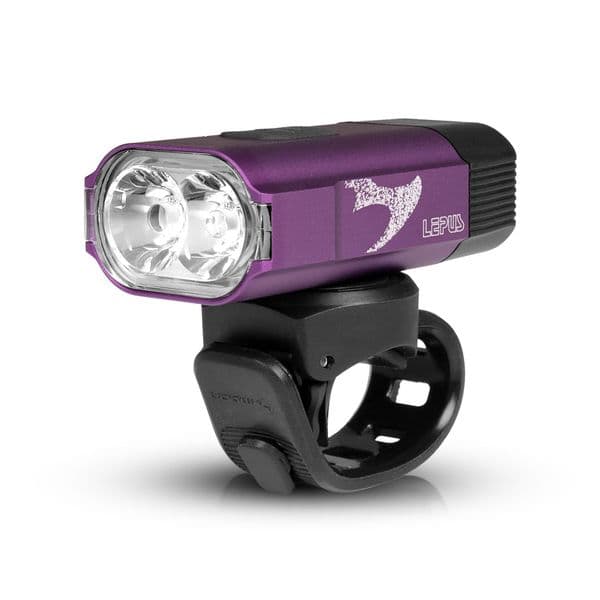 Sykkellykt MOON Lepus - 600 lm / Oppladbar, Lilla