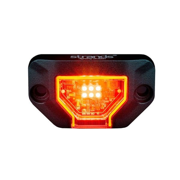 Posisjonslys STRANDS Unity Rock Light - 12/24V / 5-7.8W / 74 mm, Rød