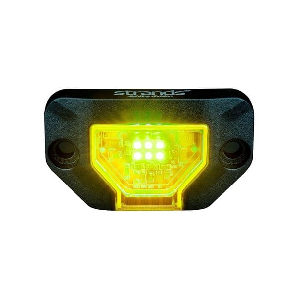 Posisjonslys STRANDS Unity Rock Light - 12/24V / 5-7.8W / 74 mm, Gul