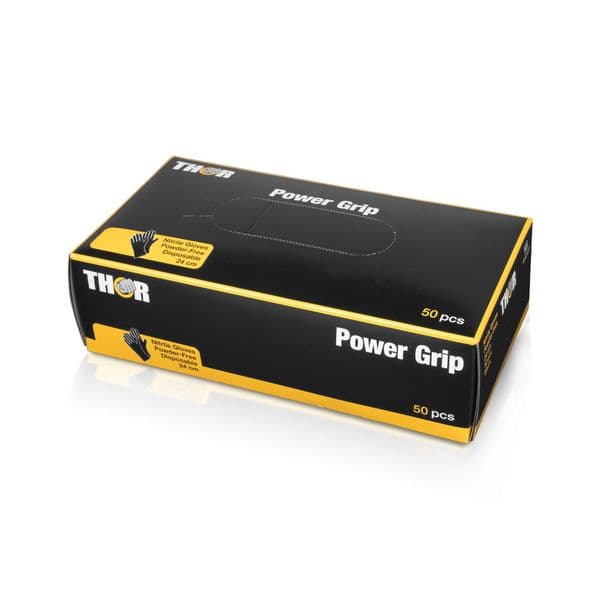 Nitrilhansker Thor Power Grip, 50 stk, M (50 stk)