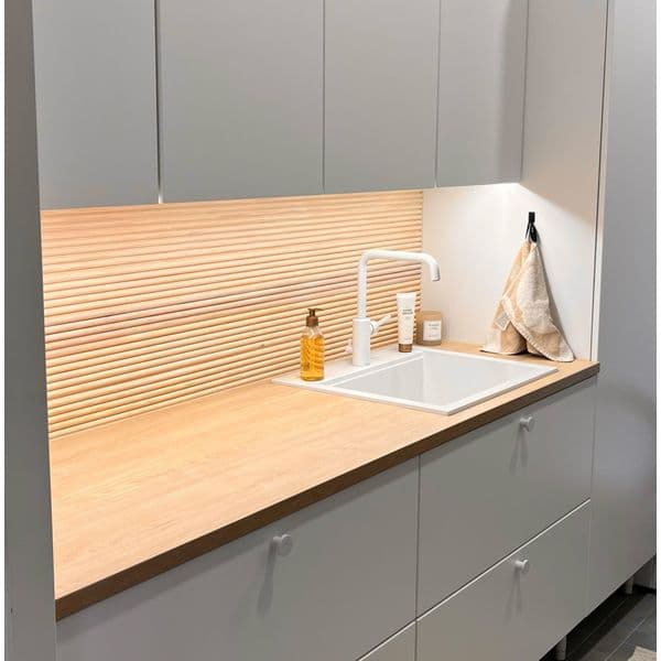 LED-stripepakke Benkbelysning AGGE - Hvit profil, 4000K / 500 cm