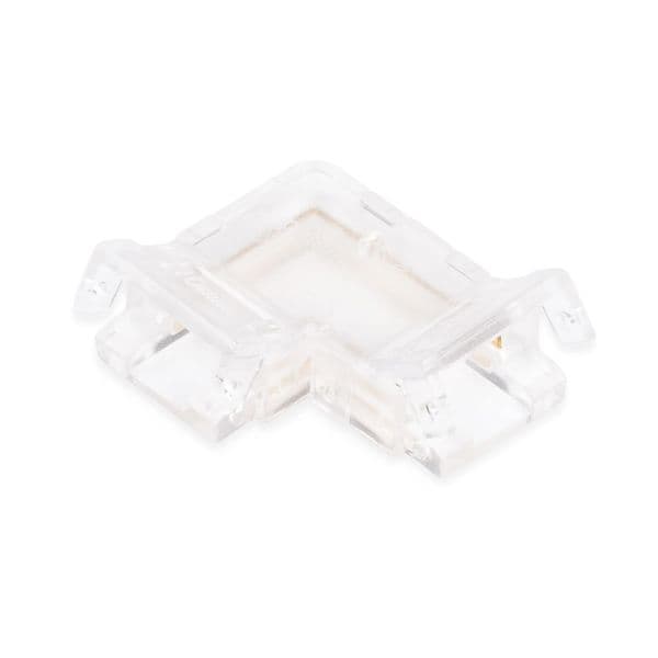 Skjøtekontakt for LED-stripe AGGE L-type Connector, For ensfargede 10 mm striper